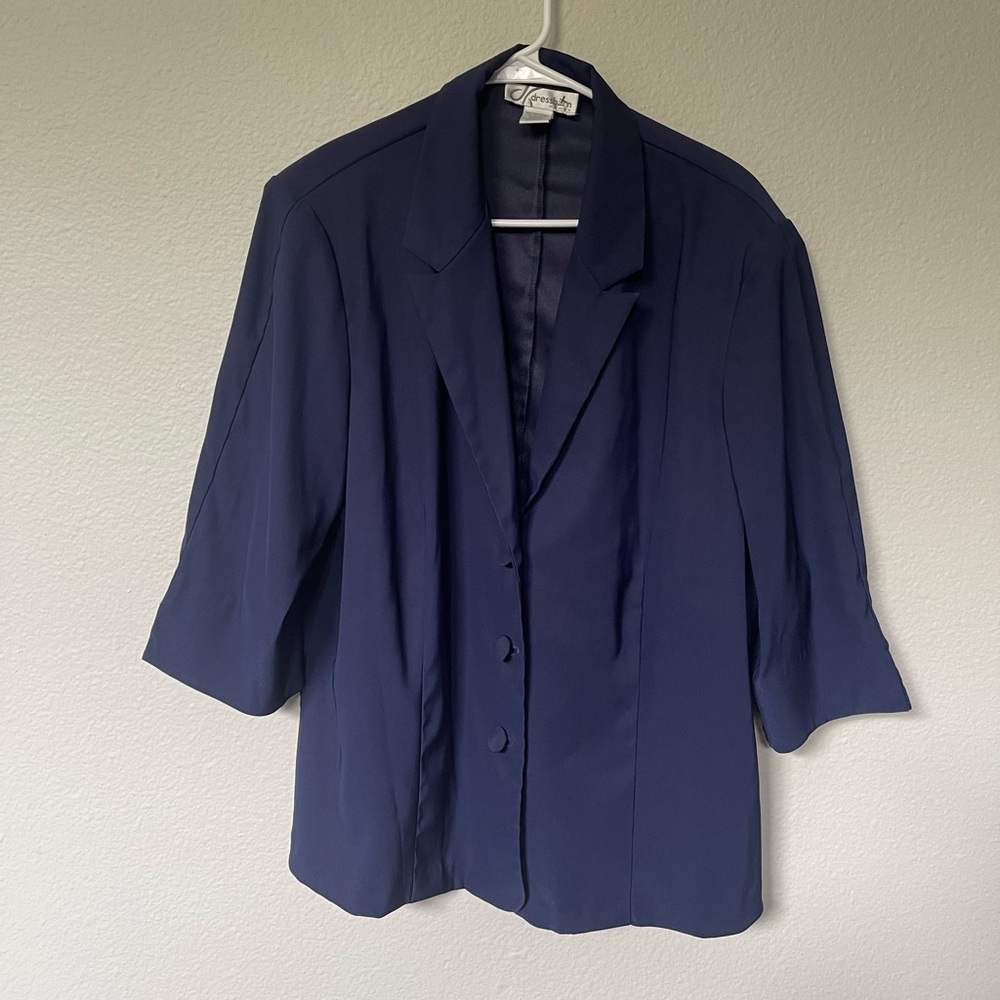 Dressbarn woman blue blazer